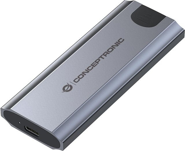 Conceptronic DANTE05G M.2 NVMe SSD-Gehäuse mit USB 3.2 Gen 2 und USB-C in Silber - Bild 1