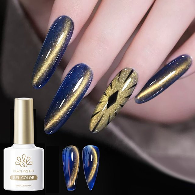 BORN PRETTY Golden Sunset Gaze Magnetgel-Nagellack, 10 ml, Glänzend - Bild 1