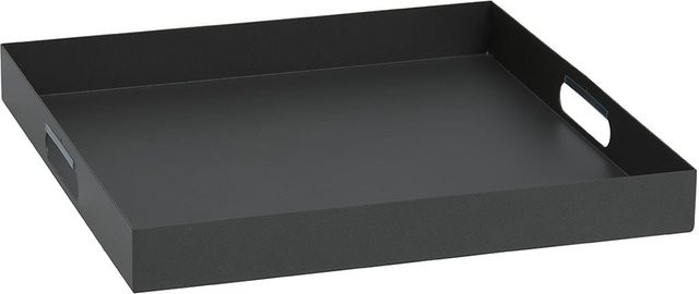 Stern Tablett aus Aluminium in Anthrazit B: 60 cm, T: 60 cm, H: 7 cm - Bild 1