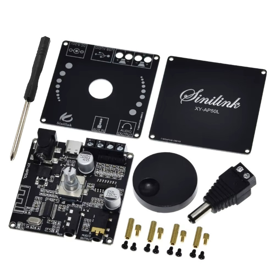 GXTH Digitaler Stereo-Verstärker XY-AP50L mit Bluetooth 5.0, 50 W + 50 W Dual Channel, USB und 3,5 mm AUX in Schwarz - Bild 3