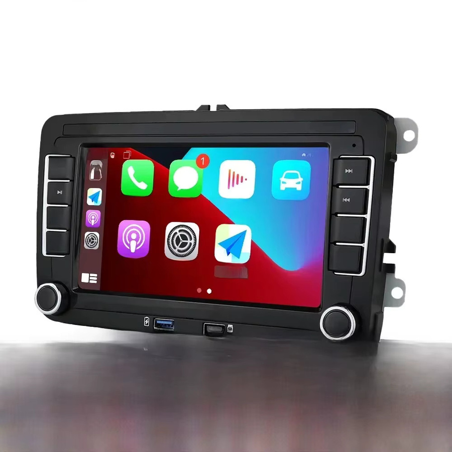 OSSURET Android Autoradio mit Carplay für VW Jetta MK6 Amarok Tiguan Polo Golf 5 Passat Bora Touran Sharan Scirocco Caddy in Schwarz - Bild 1