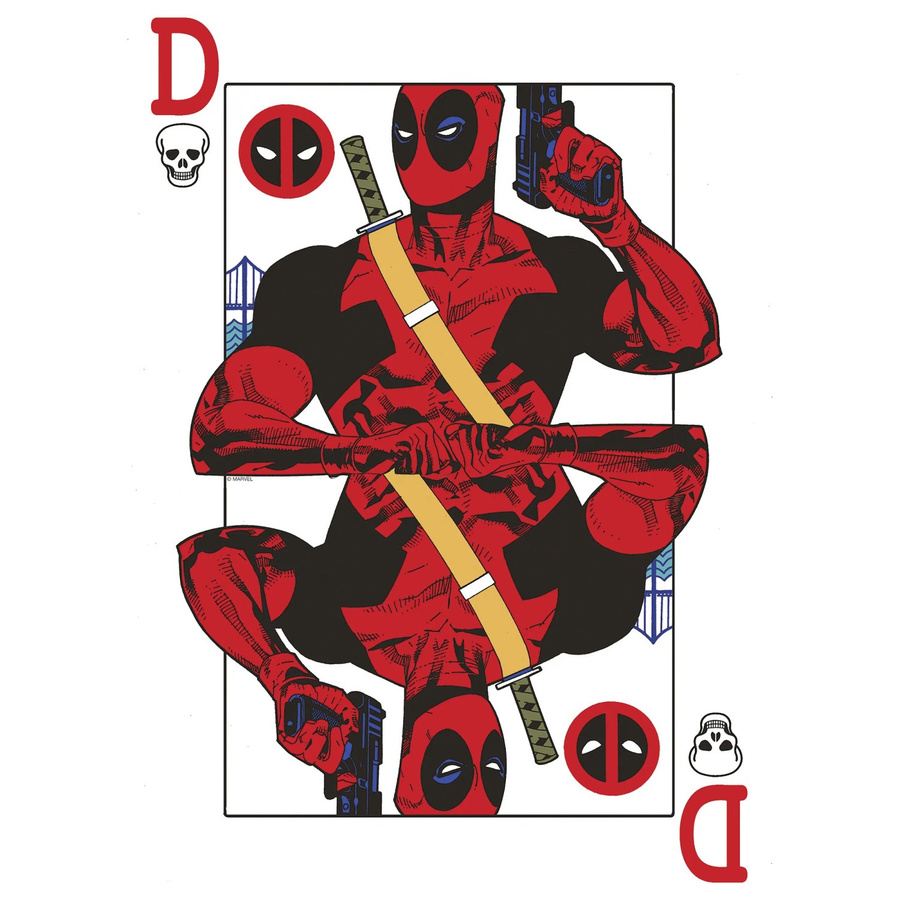 Komar Wandbild Marvel Deadpool Jack of All Trades, Farbe: Rot, Breite: 40 cm, Höhe: 50 cm - Bild 2