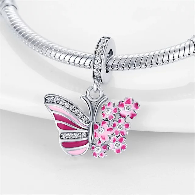 Charms Original Anhänger, 925 Silber vergoldet, Perle, Zirkonia, Damen - Bild 1