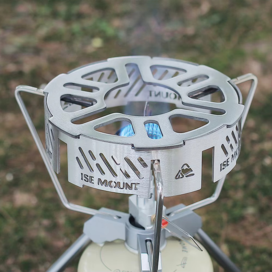 Alloet Windschutzscheibe für Outdoor-Herde, tragbarer Windschutzring für Campingkocher in Silber - Bild 2