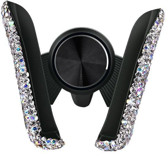 Bling Crystal Universal Autotelefonhalter für die Lüftung in Schwarz oder Silber - Bild 1