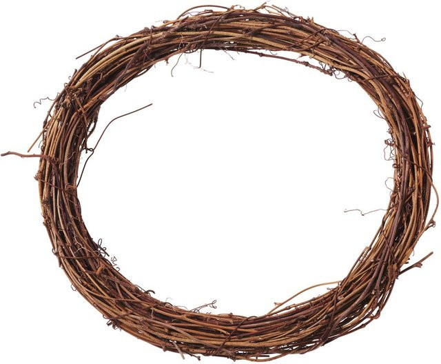 VBS Weinreben Kranz aus Naturmaterial in Braun, Durchmesser: 25 cm - Bild 1