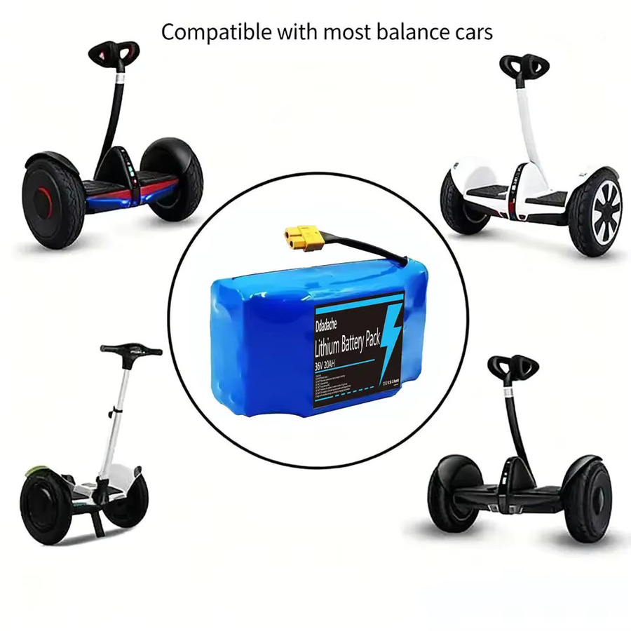 Wiederaufladbare Lithium-Batterie 36V 20Ah 20000mAh 10S2P für elektrische Hoverboards und selbstbalancierende Scooter in Blau - Bild 2