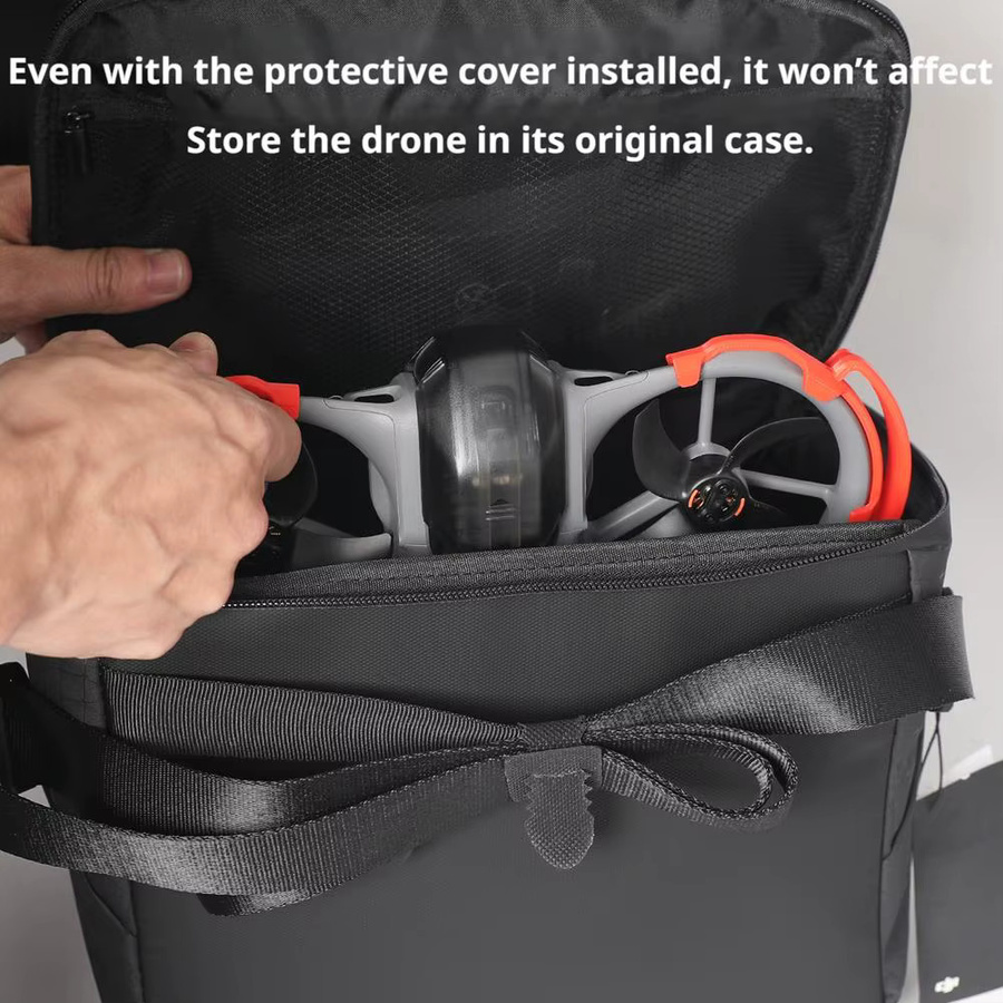 DJI Avata 360 Gimbal Bumper PTZ Objektiv-Sturzschutzhalterung Drohnenzubehör in Grau und Orange - Bild 1