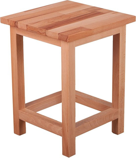Garden Pleasure Hocker Marco aus Kernbuche in Eiche Optik, B/T/H: 30 x 30 x 40 cm - Bild 1