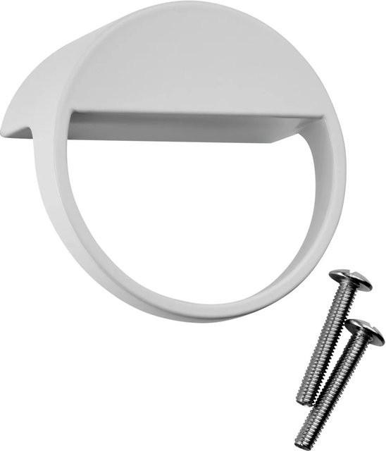 SO-TECH Möbelknopf ZEN BA aus Zinkdruckguss Weiß Matt Durchmesser: 5,9 cm, Lochabstand: 3,2 cm - Bild 1