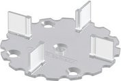 Mr. GARDENER Fugenkreuz aus Kunststoff, transparent, Durchmesser: 7 cm, 50 Stück - Bild 1