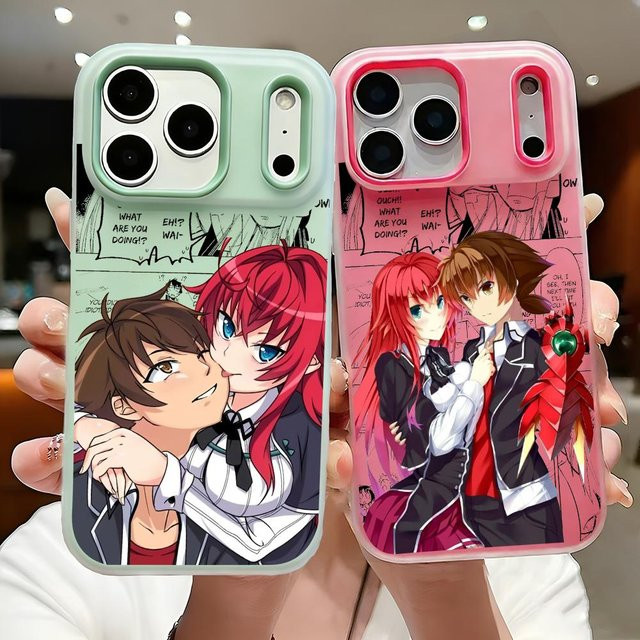 H-High S-School Anime Handyhülle für Apple iPhone 17 16 15 14 13 12 11 Pro Max Plus, transparente stoßfeste Jelly Schutzhülle - Bild 1