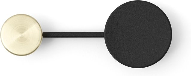 Audo Afteroom Coat Hanger Wandgarderobe aus Metall mit Haken in Schwarz oder Gold Matt - Bild 1