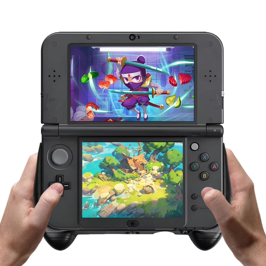 Controller-Grip-Hülle mit Aufstellfunktion für Nintendo New 3DS XL LL in Schwarz - Bild 3