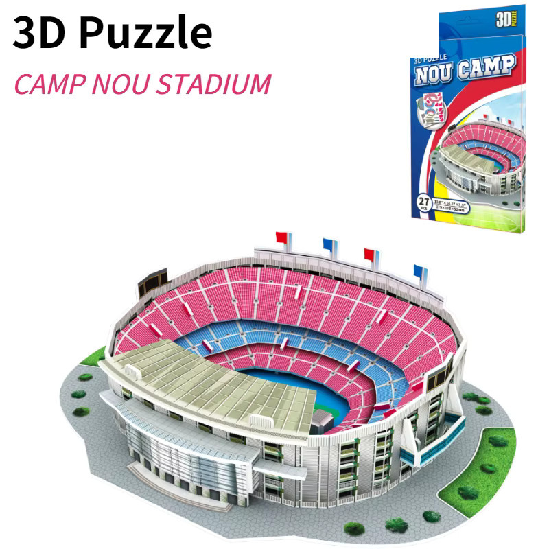 MaxRenard Fußball Stadion 3D Papier Puzzle, bunt, Pappe / Karton - Bild 2