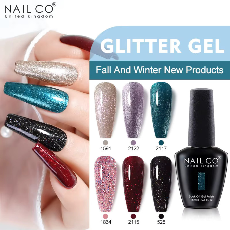 NAILCO Gel-Nagellack, Schimmernd, 15 ml - Bild 1