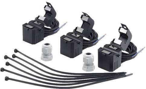 Hensel ME 131 Stromwandler 3phasig, Primärstrom 150A, Sekundärstrom 1A, Leiterdurchführung Ø: 18 mm, Schwarz - Bild 1