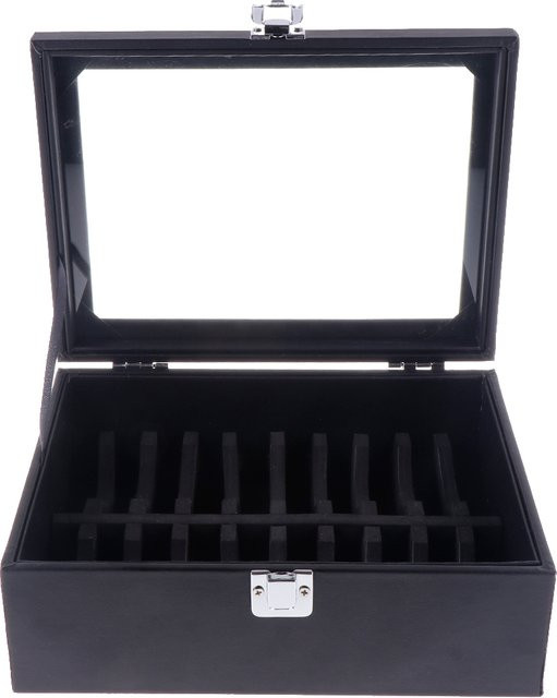 Phenovo Schmuckbox mit Deckel als Armband Aufbewahrung und Display Organizer in Schwarz - Bild 1