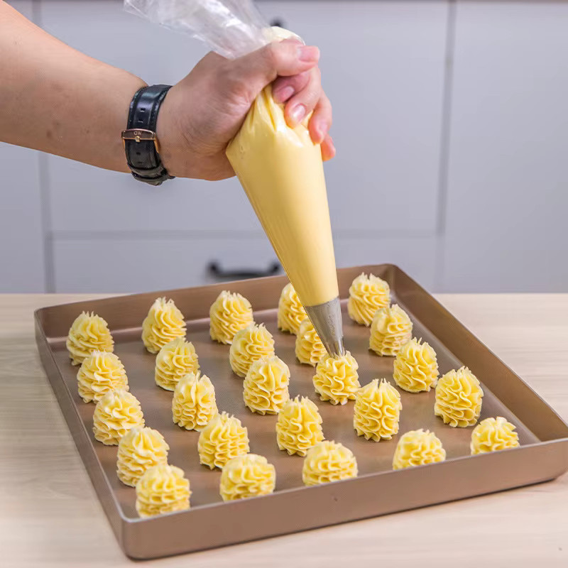 Einweg Spritzbeutel aus Kunststoff für Kuchen und Gebäck, transparent, 20/100 Stück - Bild 2