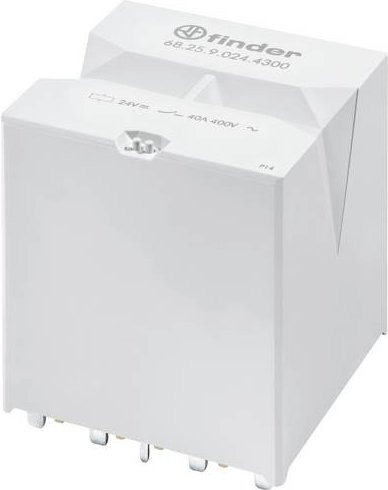 Finder Hochleistungsrelais 68.25.9.012.4300 40A mit 4 Schließern und 1 Öffner in Weiß - Bild 1