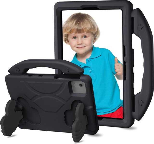 Stoßfeste EVA-Hülle mit Ständer-Funktion für Lenovo Tab M11 TB-330FU TB-331FC und Xiaoxin Pad 2024 in Schwarz - Bild 1