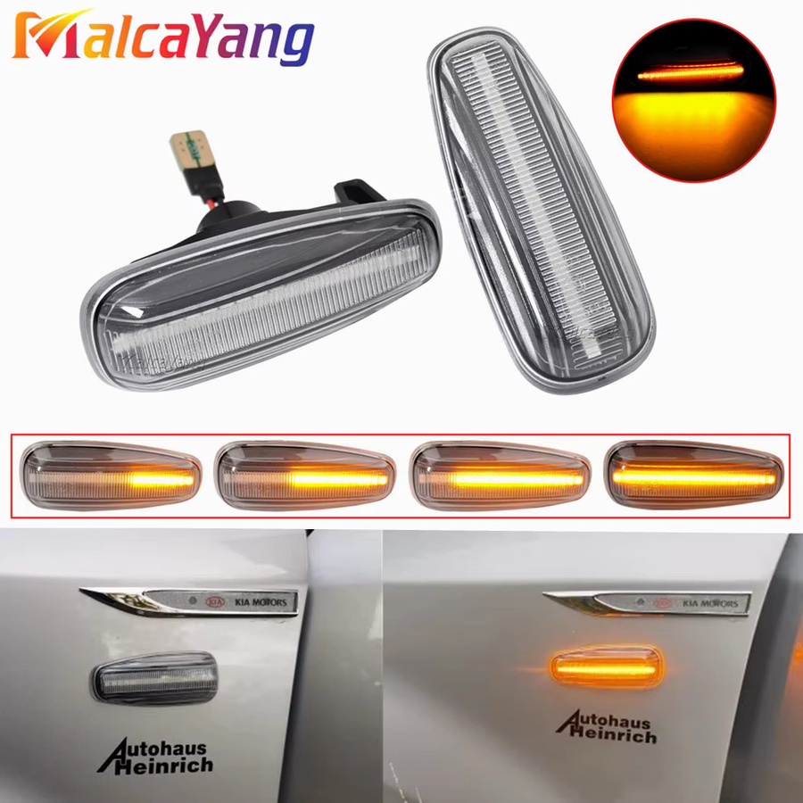 Malcayang LED Dynamische Sequentielle Seitenmarkierungs-Blinker für Kia Ceed ED Pro Rio 3 UB Carens Rondo 7 UN, 2 Stück - Bild 3
