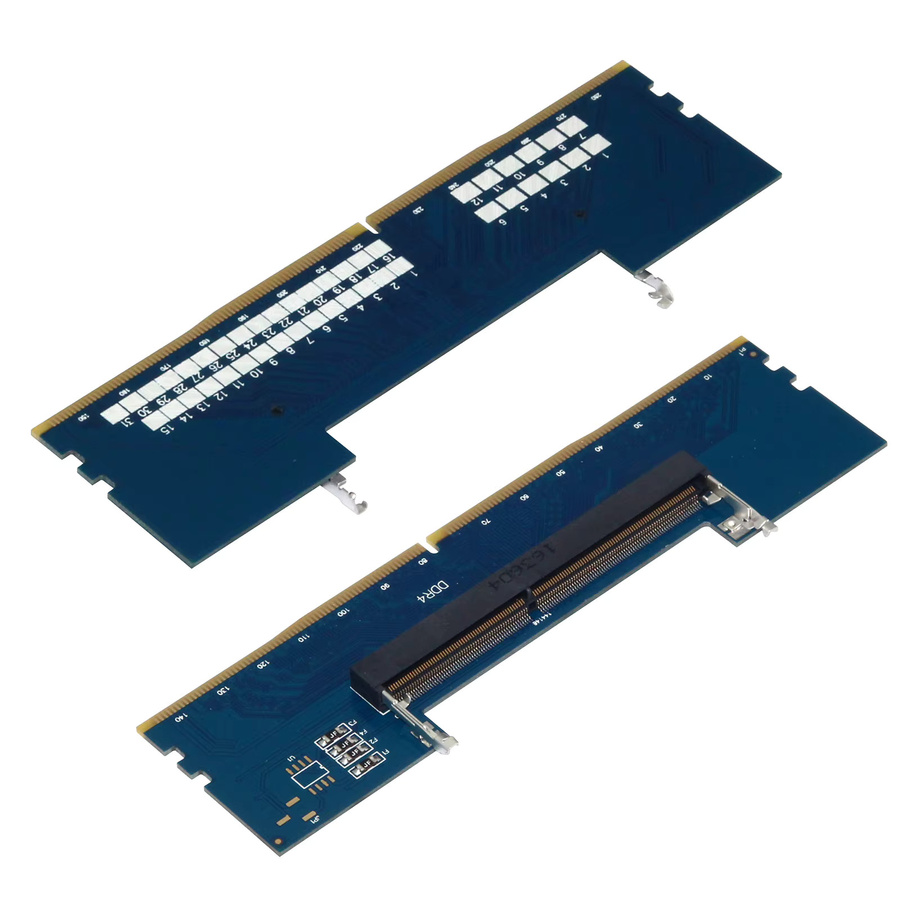 VODOOL Laptop-zu-Desktop-SO-DIMM-zu-PC-DIMM-Adapter für DDR3 DDR4 DDR5 Speichersticks in Blau - Bild 2