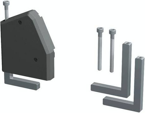 Bachmann DESK 1 Facility System Haltewinkel für Tischplatten bis 50 mm in Aluminium Matt Grau - Bild 1