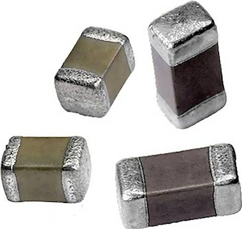 Vishay Keramik-Kondensator 0402 50 V/DC 15% Silber B/H/T: 0,04 x 0,02 x 0,02 mm - Bild 1