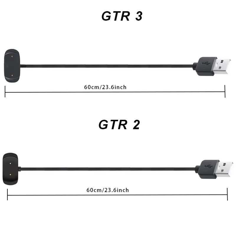 Amazfit Ladekabel in Schwarz für GTR2, GTS2, Bip U, Bip U Pro, Zepp E, GTR3, GTS3, T-Rex 2, GTR4, GTS4 und T-Rex Ultra Smartwatch - Bild 2