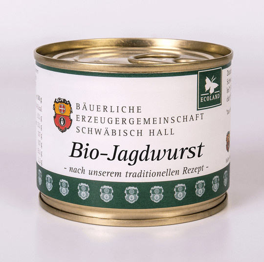 Bäuerliche Erzeugergemeinschaft Schwäbisch Hall Bio-Jagdwurst 200 g - Bild 1