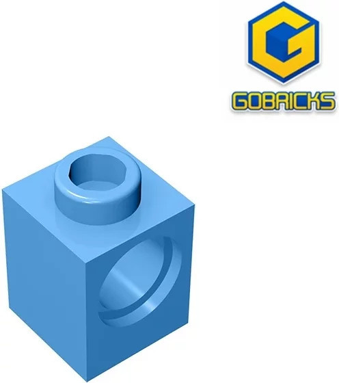 Gobricks GDS-622 Technischer Stein 1x1, Lernbausteine, Blau - Bild 1
