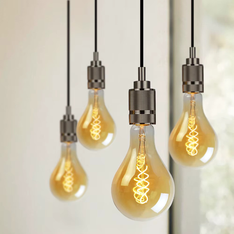 Tianfan Vintage LED Edison Lampe PS35 A110 mit Spiral-Filament, dimmbar, transparentes Glas - Bild 3