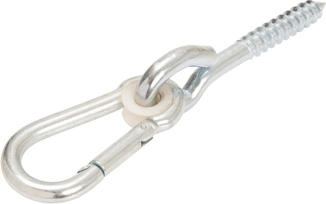 Conacord Sicherheits-Schaukelhaken mit Karabinerhaken aus verzinktem Stahl in Silber, Länge: 20 cm - Bild 1