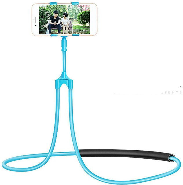 Multifunktionaler und verstellbarer Handyhalter zum Umhängen von TOMTOP in Blau - Bild 1