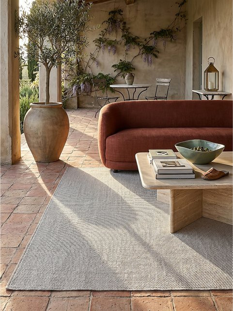 Recycelter Teppich Kadima Design in Grau aus Polyester und Jute, B/T: 200 x 310 cm - Bild 1
