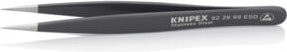 Knipex ESD Universalpinzette aus Edelstahl in Schwarz, Länge: 120 mm - Bild 1