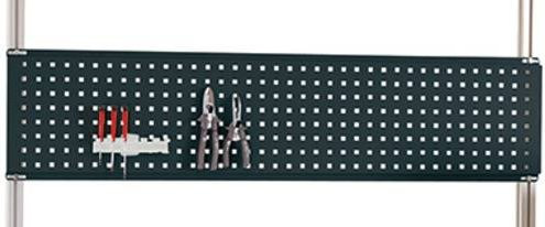 Manuflex LZ8276.7016 ESD-Werkzeug-Lochplatte für CANTOLAB in Anthrazit und Schwarz, Nutzhöhe: 300 mm, für Tischbreite: 1200 mm - Bild 1