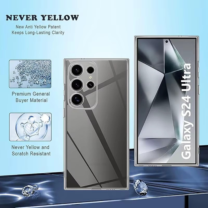 Transparente Silikon-Schutzhülle für Samsung Galaxy S26 S25 S24 S23 S22 S21 Ultra Plus FE Edge Clear Cover - Bild 5