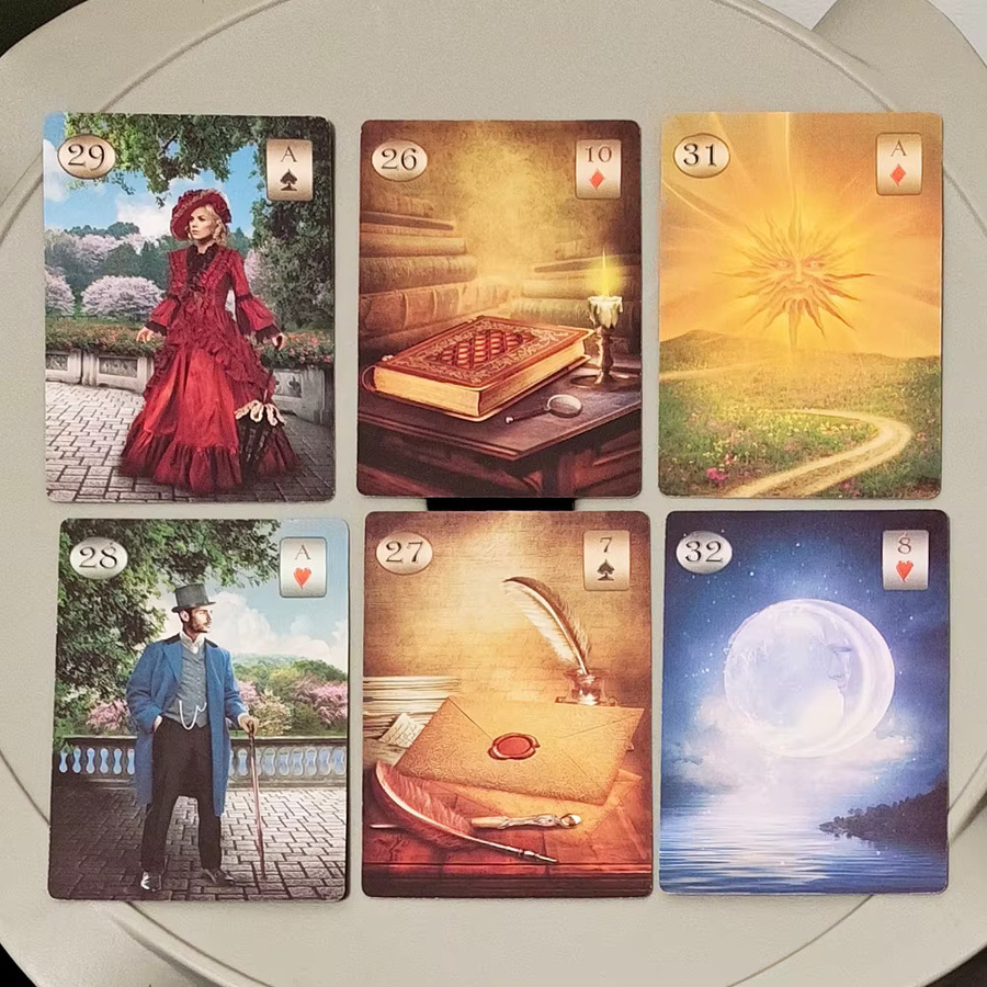 Thelema Lenormand Orakel-Deck, Esoterische Wahrsagekarten - Bild 2