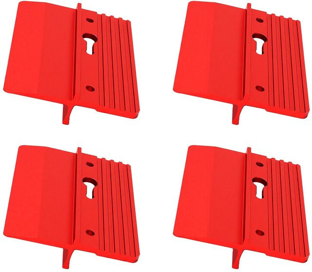 TOMTOP 4er-Set Gipskarton-Montagewerkzeuge aus Aluminiumlegierung in Rot zur Positionierung von Stützplatten und Deckenputzplatten - Bild 1