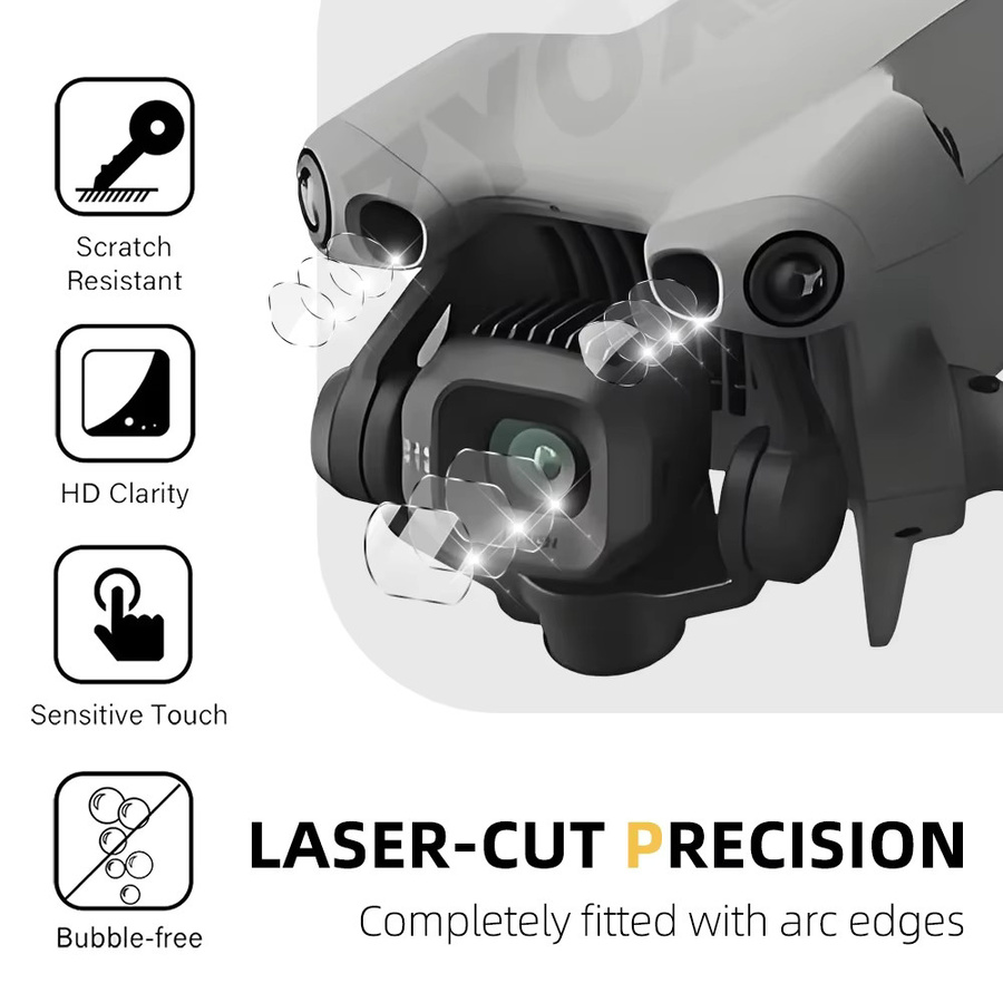 DJI Mini 5 Pro Kameraobjektivschutz aus gehärtetem Glas in Transparent - Bild 5