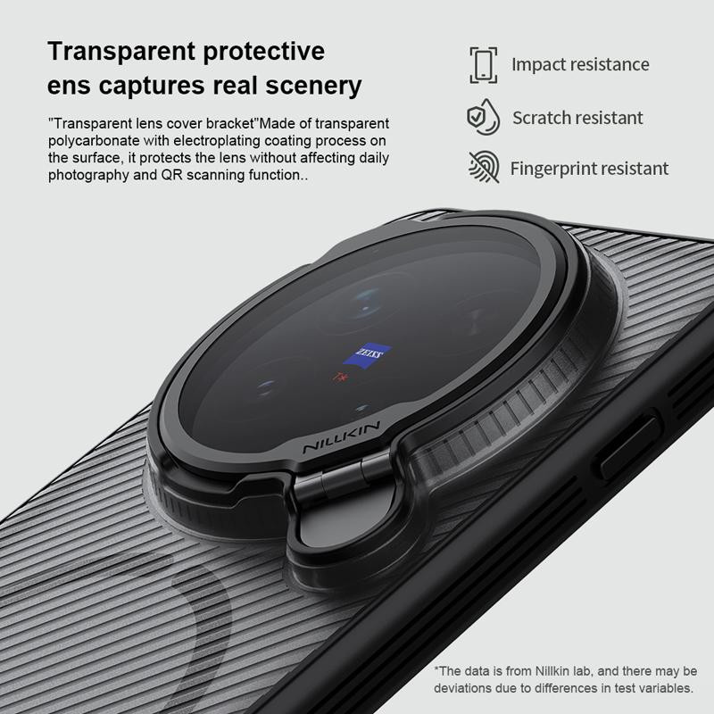 NILLKIN CamShield Magnetische Schutzhülle für Vivo X300 Pro und X300 mit Ständer und Linsenschutz aus TPU und PC in Schwarz, Blau oder Grün - Bild 3