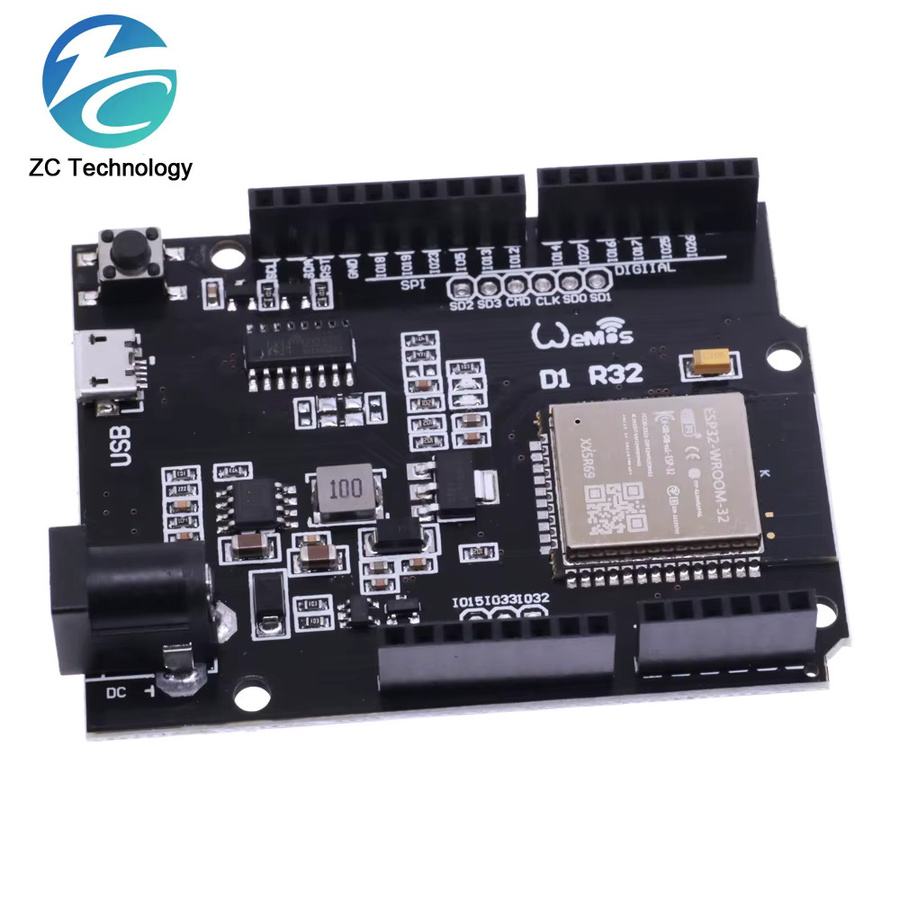 Wemos D1 Mini ESP32 Entwicklungsboard mit WiFi und Bluetooth, CH340, 4MB Speicher, Schwarz - Bild 2