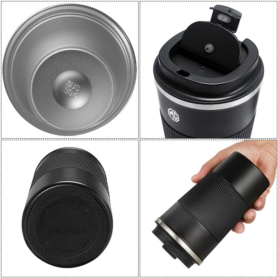 Thermos-Kaffeebecher aus Edelstahl als Vakuum-Isolierflasche für Morris Garages MG Modelle in Grün, Volumen: 0,5 l - Bild 5
