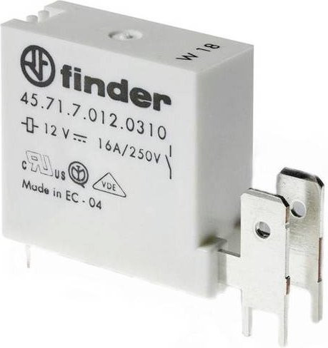 Finder Printrelais 45.71.7.048.1310 48 V/DC 16A 1 Schließer in Weiß - Bild 1