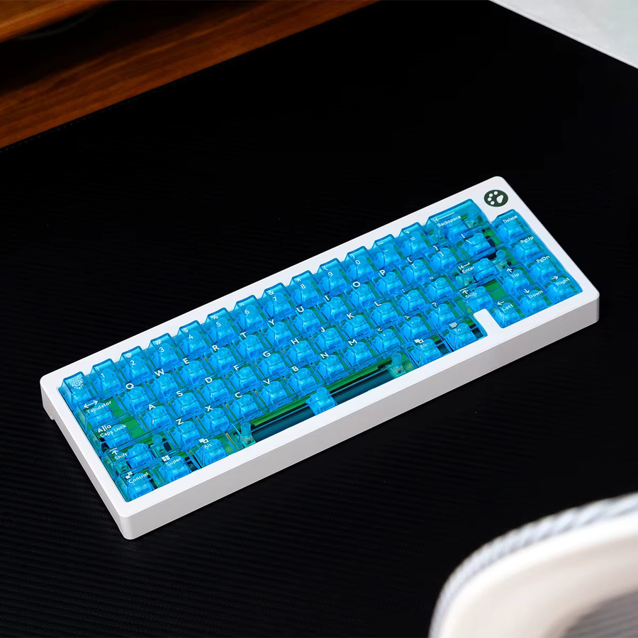 Venit Keys Cherry Profile Tastenkappen aus PC in Blau Transparent für mechanische Tastaturen mit Cherry MX-Schaltern und RGB-Hintergrundbeleuchtung - Bild 2