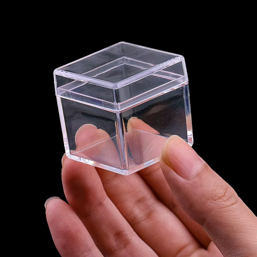 2er-Set transparente Acryl-Schmuckboxen zur Aufbewahrung von Münzen, Insektenproben und kleinen Sammlerstücken - Bild 2