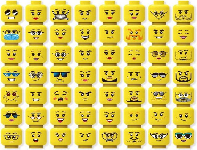 MagicMonkey MiniFigur Gesicht Kopf Set, 56-teiliges Set, Zubehör - Bild 1