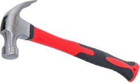 BGS Do it yourself Klauenhammer 91866 in Rot mit Glasfaserstiel, 450 g - Bild 1
